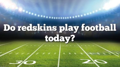 Do redskins play football today?