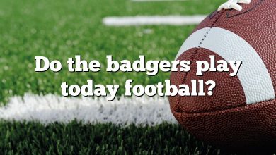 Do the badgers play today football?