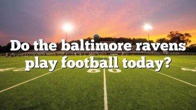Do the baltimore ravens play football today?