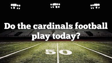 Do the cardinals football play today?