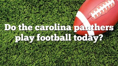 Do the carolina panthers play football today?