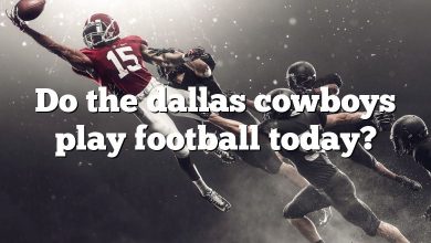 Do the dallas cowboys play football today?