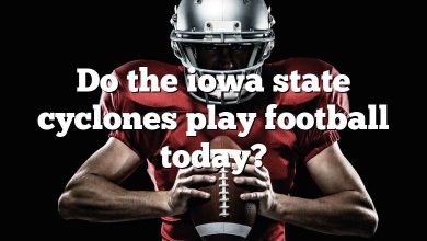 Do the iowa state cyclones play football today?