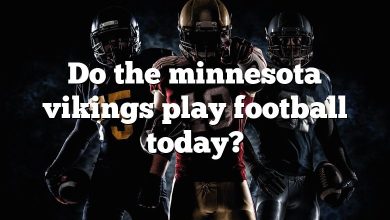 Do the minnesota vikings play football today?