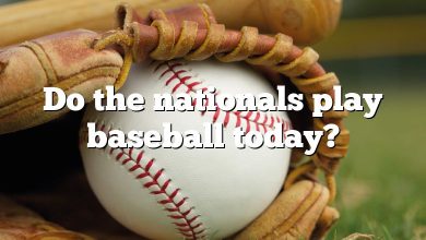 Do the nationals play baseball today?