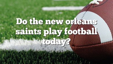 Do the new orleans saints play football today?