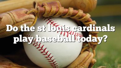 Do the st louis cardinals play baseball today?