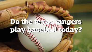 Do the texas rangers play baseball today?