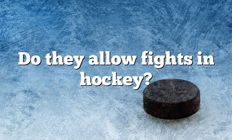 Do they allow fights in hockey?