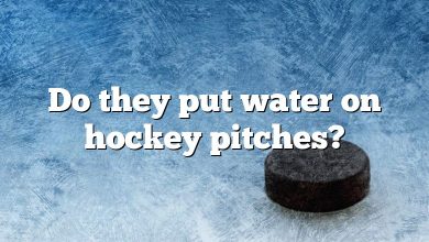 Do they put water on hockey pitches?