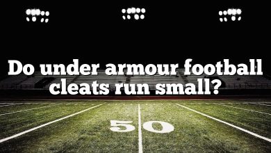 Do under armour football cleats run small?