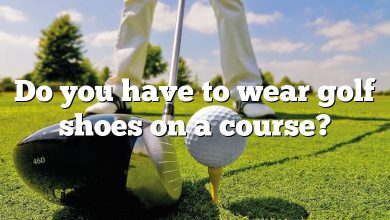 Do you have to wear golf shoes on a course?