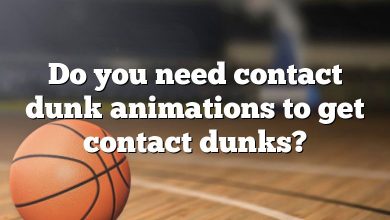 Do you need contact dunk animations to get contact dunks?