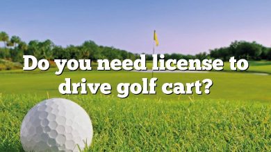 Do you need license to drive golf cart?