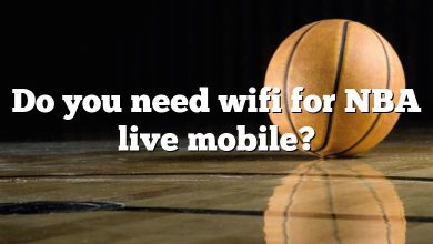 Do you need wifi for NBA live mobile?