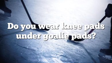 Do you wear knee pads under goalie pads?