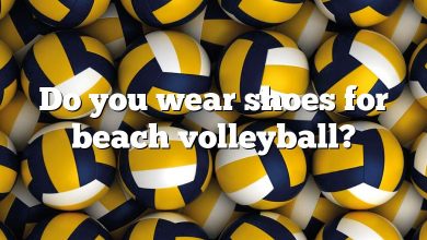 Do you wear shoes for beach volleyball?