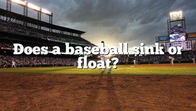 Does a baseball sink or float?