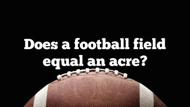 Does a football field equal an acre?