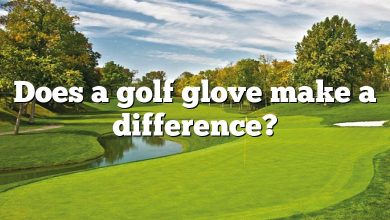 Does a golf glove make a difference?