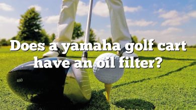 Does a yamaha golf cart have an oil filter?