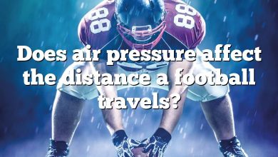 Does air pressure affect the distance a football travels?