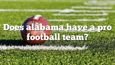 Does alabama have a pro football team?