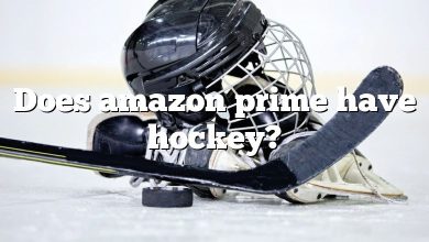 Does amazon prime have hockey?