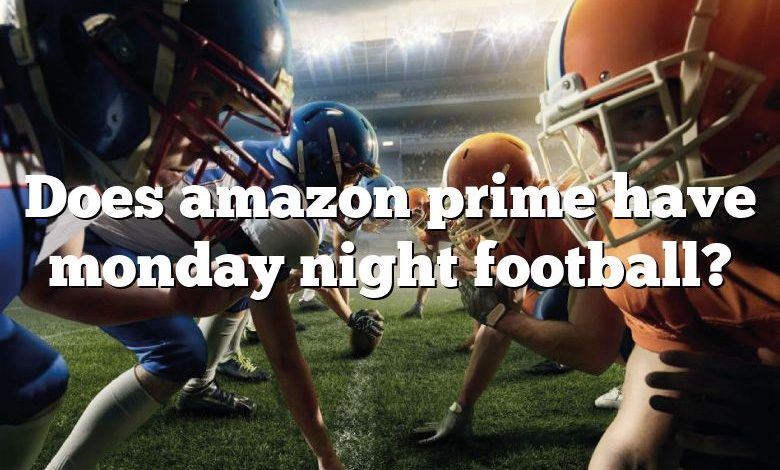 Does amazon prime have monday night football?