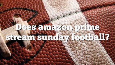 Does amazon prime stream sunday football?