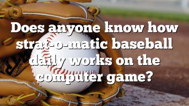 Does anyone know how strat-o-matic baseball daily works on the computer game?