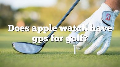 Does apple watch have gps for golf?