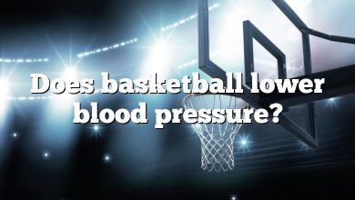 Does basketball lower blood pressure?