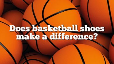 Does basketball shoes make a difference?