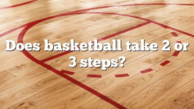 Does basketball take 2 or 3 steps?