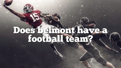 Does belmont have a football team?