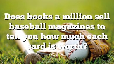 Does books a million sell baseball magazines to tell you how much each card is worth?