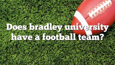 Does bradley university have a football team?