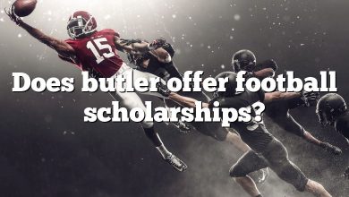 Does butler offer football scholarships?