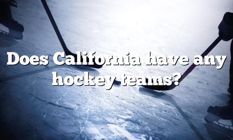 Does California have any hockey teams?