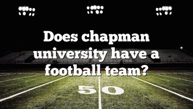 Does chapman university have a football team?