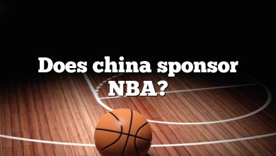 Does china sponsor NBA?