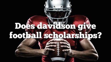 Does davidson give football scholarships?