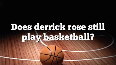 Does derrick rose still play basketball?