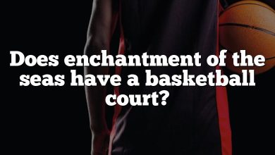 Does enchantment of the seas have a basketball court?