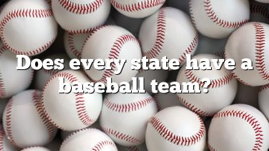 Does every state have a baseball team?