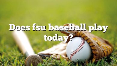 Does fsu baseball play today?