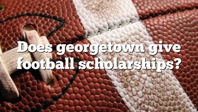 Does georgetown give football scholarships?