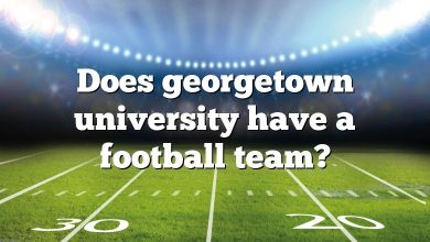 Does georgetown university have a football team?