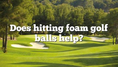 Does hitting foam golf balls help?